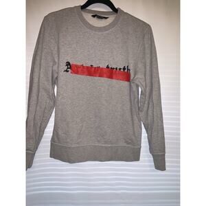 Zadig Voltaire sweater Art Is Truth Long Sleeves Gray Sweater Men’s Size XS